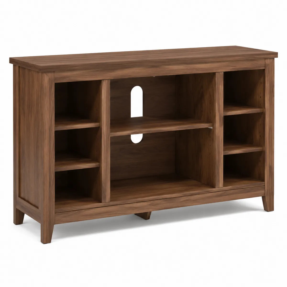 Szafka RTV drewniana z laminatem brązowa 120cm x 40cm x 60cm