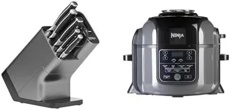 NINJA, K32006EU 7- in-1 suszarka na gorące powietrze, 6 l, 7 programów, stal nierdzewna, OP300EU, 6 Części widokowe, 7 funkcji gotowania 7-en-1