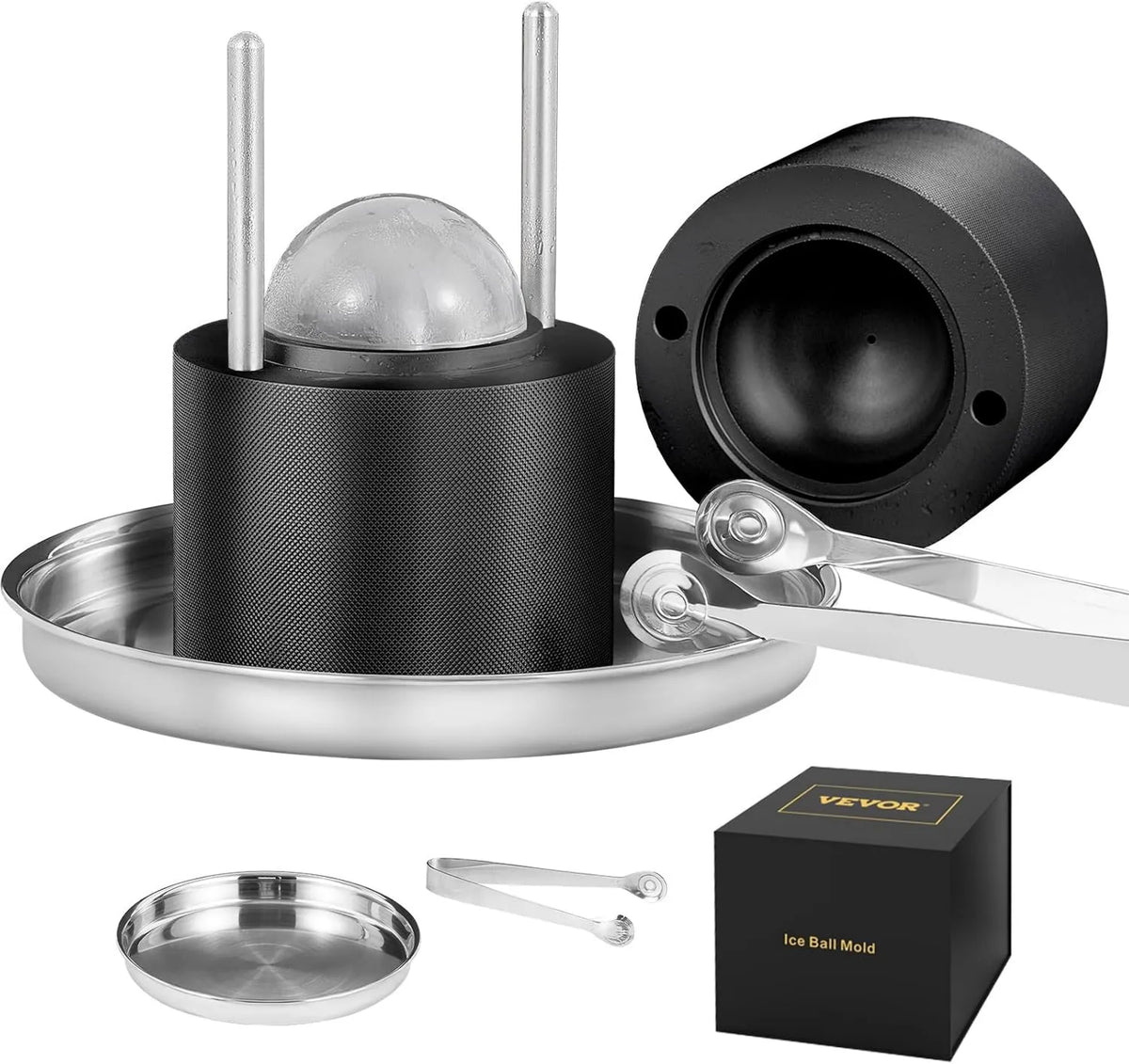 VEVOR, Press, 61 mm, czarny, drewno, do napojów Koktajle Whisky kawy wieczory Pyjama Bary N