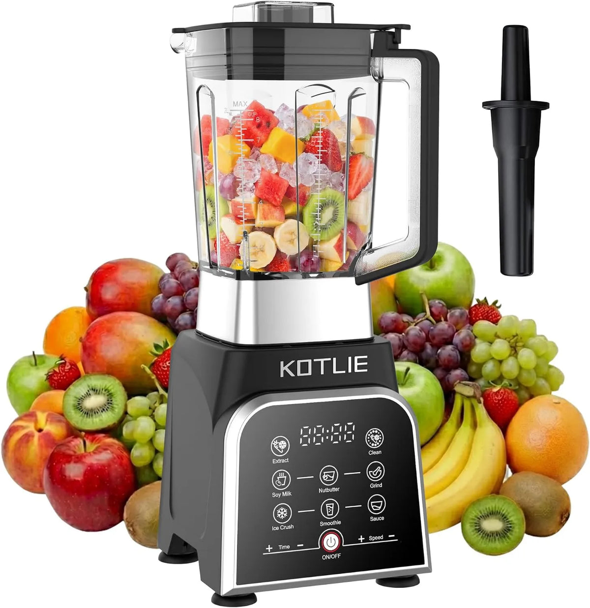 KOTLIE blender kielichowy, Mikser, 2 l, 2000 W, aparatura do smoothie z miską 2 l
