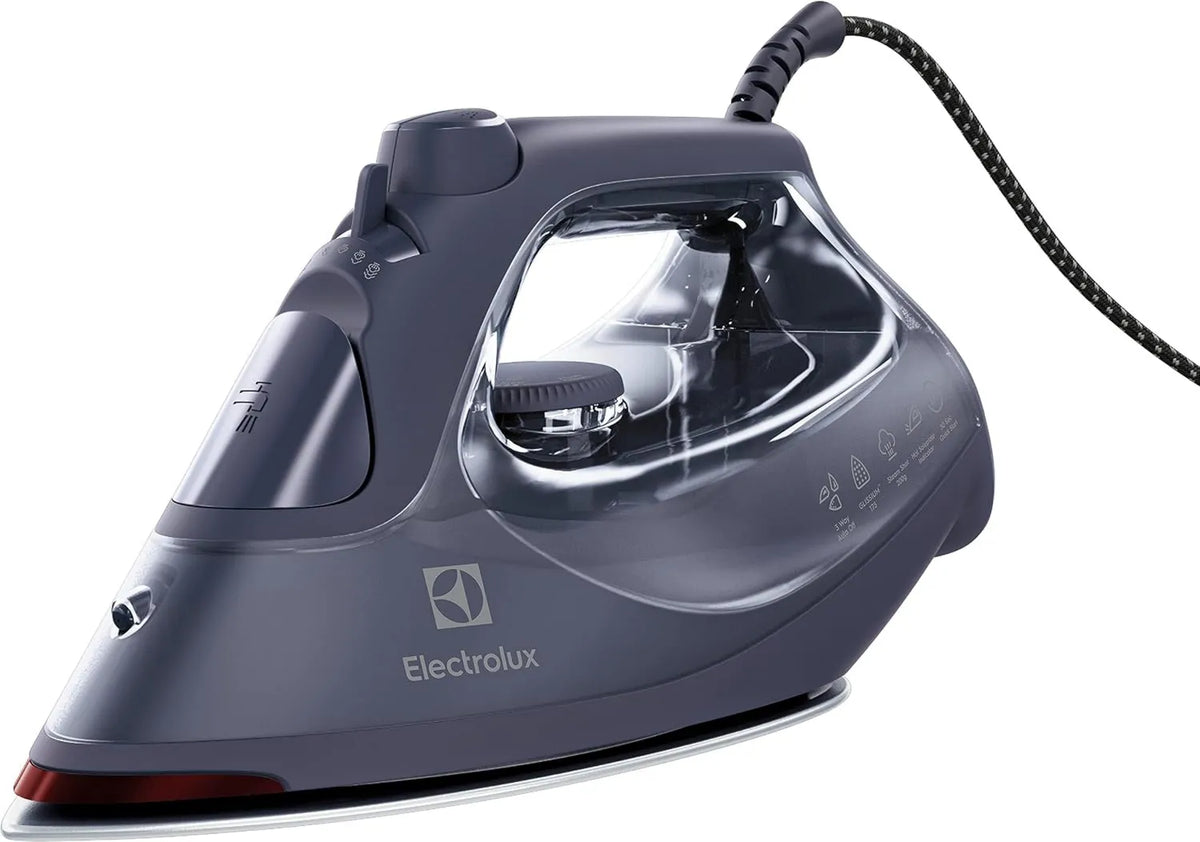 Electrolux żelazko parowe, Kabel elektrolux E6SI1-4MN, żelazko elektryczne, 2500 W, 2 m, para wodna, niebieski
