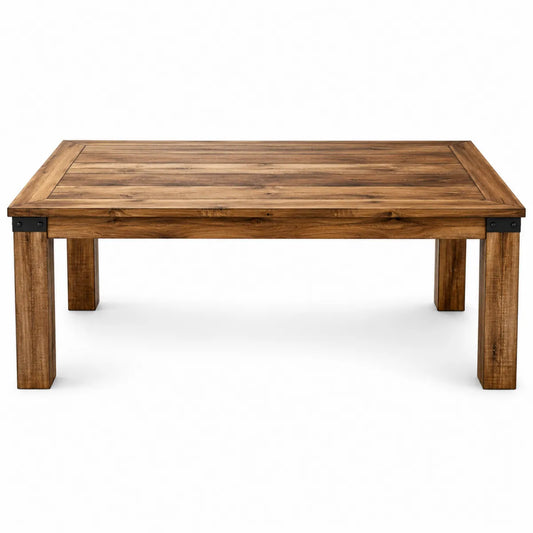 Drewniany stolik kawowy prostokątny z dębu litego 120x70x45 cm