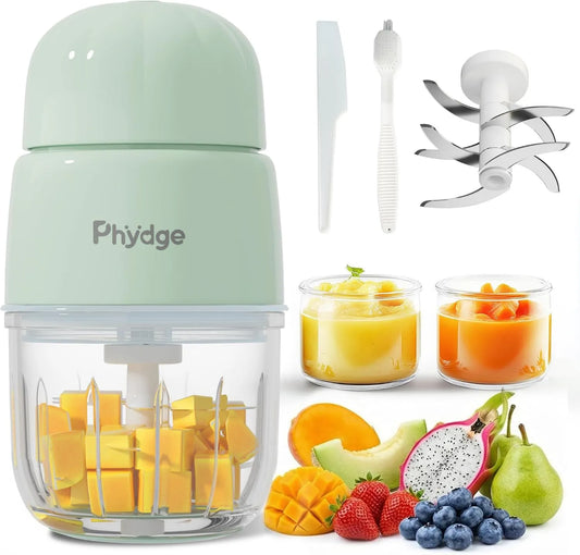 Phydge, robot kuchenny, zielony, 300 ml pojemność, maszyna kuchenna, maszyna do jedzenia dla dzieci