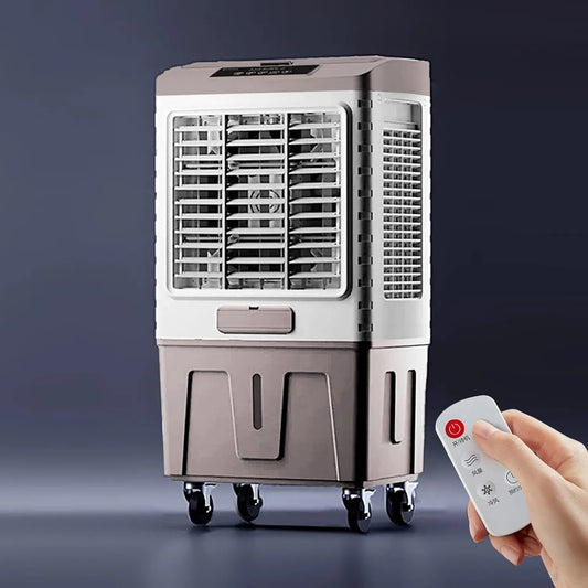 LLZJDDPLY klimatyzator przenośny, Klimatyzator, 50 l, 3 prędkości, oscylacja, duży zbiornik, pilot, 50 l zbiornik powietrza odświeżacz