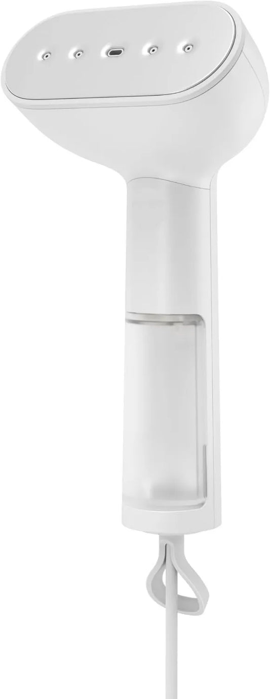 Steamery parownica do ubrań, SteamerPortable, 1350 W, 21 g, duży zbiornik, para, funkcja ogrzewania, biały