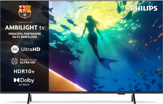 PHILIPS telewizor, 55PUS8000 Smart TV, 50 cali, TV, 4K UHD, dźwięk Dolby, IPS slab, Google Assistant, Alexa i Siri, Ambilight 55PUS8000 4K LED