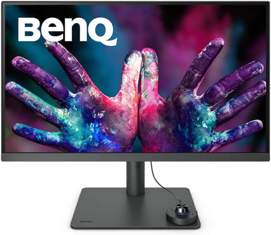 BenQ monitor komputerowy, IPS, Creative Pro Screen 27 Inch 4K dla projektantów, AQCOLOR, 99% sRGB, PD2705U, 99% Rec. 709, Delta E ≤ 3, 65 W USB- C, fabryka Kalibrated