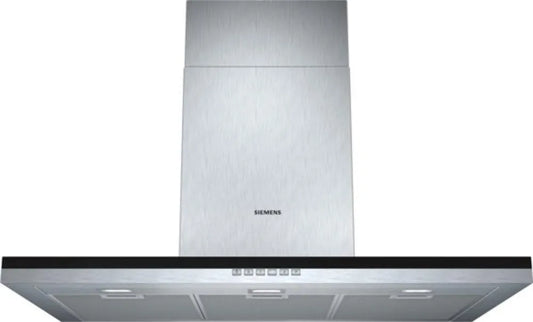 SIEMENS okap kuchenny, iQ300 LC97BB532, 90 cm, montaż ścienny, stal nierdzewna