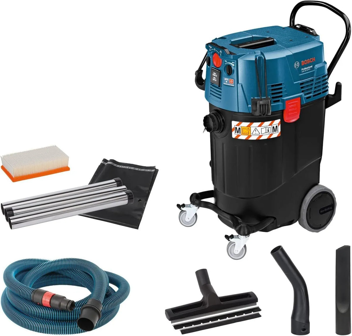 Bosch odkurzacz, 35 mm, 0,35 m, Professional: odkurzacz do pracy na sucho i mokro GAS 55 M AFC, zestaw dysz do podłóg
