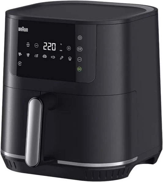 Braun HF5030IBK frytkownica, 1700 W, 8 programów, MultiFry5, frytkownica powietrzna, 8 programów gotowania, cyfrowy wyświetlacz LED