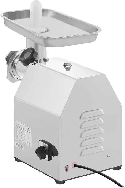 Royal Catering maszynka do mięsa, RCFW 140 140- 850ECO funkcja tylnego powrotu, catering RCFW 140- 850ECO elektryczna chusteczka do mięsa Profesjonalna stal nierdzewna, 140 kg / h, 850 W 140-850ECO