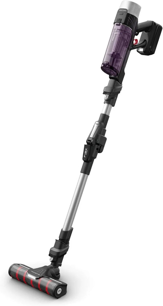 Rowenta RH2047WO szczotka do odkurzacza, 1,1 kg, zasilanie akumulatorowe, X-Force Flex 9.60 Allergy Parkiet, bezprzewodowa miotła elektryczna