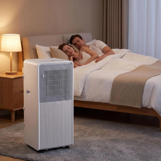 Generic klimatyzator przenośny, Klimatyzator, 48 dB, przenośny, licznik, cichy, 48 dB cichy AC z pilotem, 24-godzinny zegar do domu lub biura