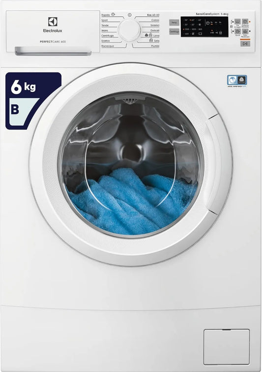Electrolux pralka, SLIM 37 6 KG 1200 G EC, LAV, C / FRONT, B INV, VAPURE, 37.8 CM