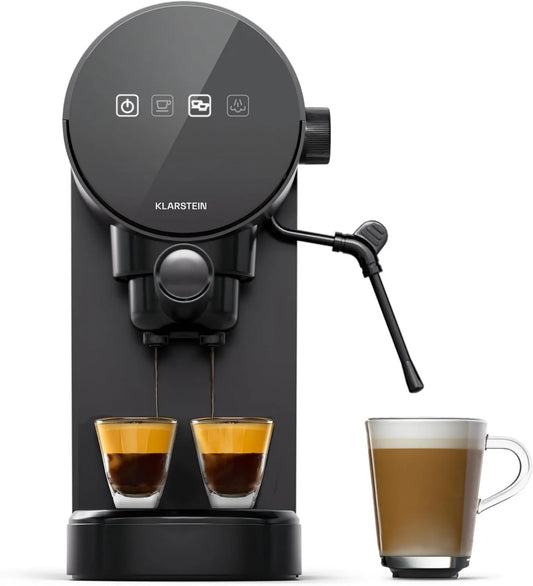 KLARSTEIN automatyczny ekspres do kawy, Elektryczny ekspres do kawy, 0, 9 l, 1360 W, Stal nierdzewna, Cappuccino, Maszyny do kawy i maszyny do ekspresu 0