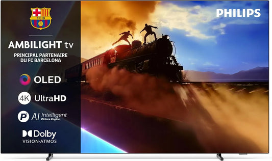 PHILIPS, 65OLED760 Smart TV, 65 cali, TV, 4K UHD, IPS płyty, Google Assistant, Alexa i Siri, Dolby Vision i Atmos Sound, Titan OS