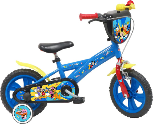 Rower, ATLAS Rower Disney Mickey 12'' wyposażony w 1 młodzieżowy hamulec Unisex