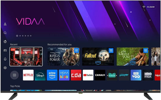 KIANO telewizor, Inteligentna Elegancja ów, 55 cali, TV, 4K UHD, HDR, potrójny tuner DVB- T2, S2, HDMI, USB, WiFi, nagrywania PVR, Dolby cyfrowy Plus, D- LED DVB-T2