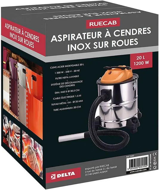 RUECAB, Naczynie do gotowania 20 l / 1200 W, 1200 W, Stalowa zatoka, 20 l/1200 W