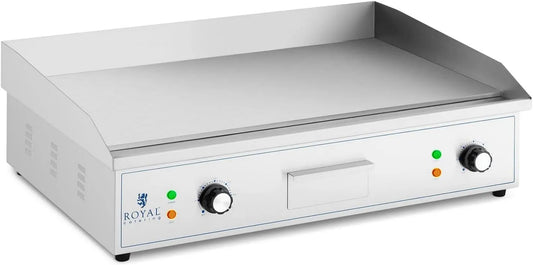 RCPG51-S, 4400 W, 420 mm, 727 x 420 mm, funkcja grilla, Royal Catering elektryczna płyta grillowa