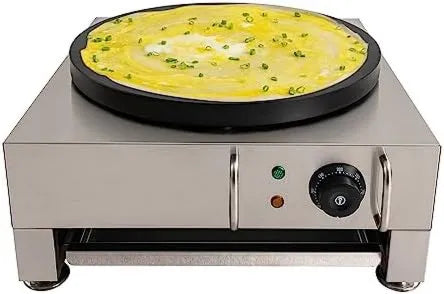 MJMLUCK, Produkt Duża płyta z drewnianą półką i szufladą na pozostałości, 40 cm szczelinowa elektryczna, regulowana temperatura od 50 do 350°C, do