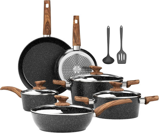 Kitchen Academy, Bateria, bateria z patelni i patelni, 12 sztuk, Indukcja Kuchnia 12 sztuk