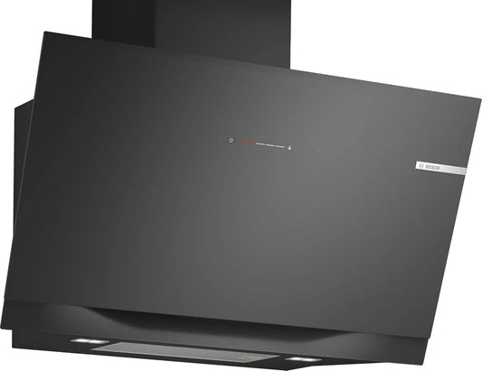 Bosch okap kuchenny, DWK91LT60, 90 cm, instalacja ścienna, tłumik, czarny, Ekstremalna cisza, 8 Seria, SilentPowerDrive