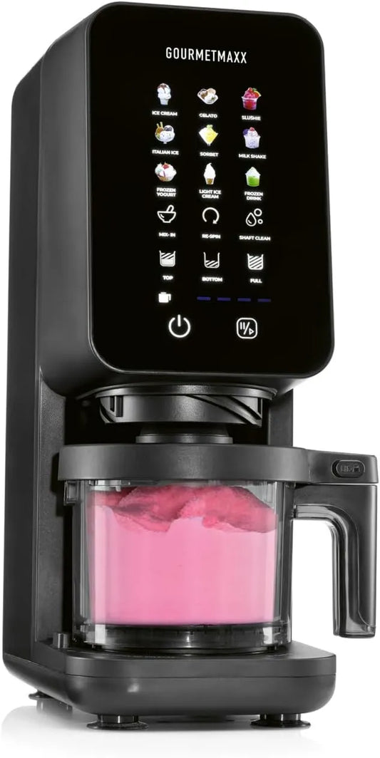 GOURMETmaxx, kostkarka do lodu, Maszyna do śmietany, 700 W, 9 programów, dotyk