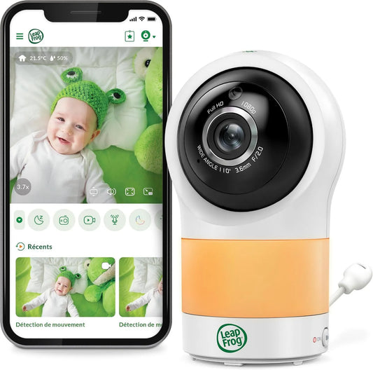 LeapFrog, Monitor, FHD 1080P LF1911, WiFi, Full HD, bezpłatna aplikacja z ruchem i wykrywaniem hałasu