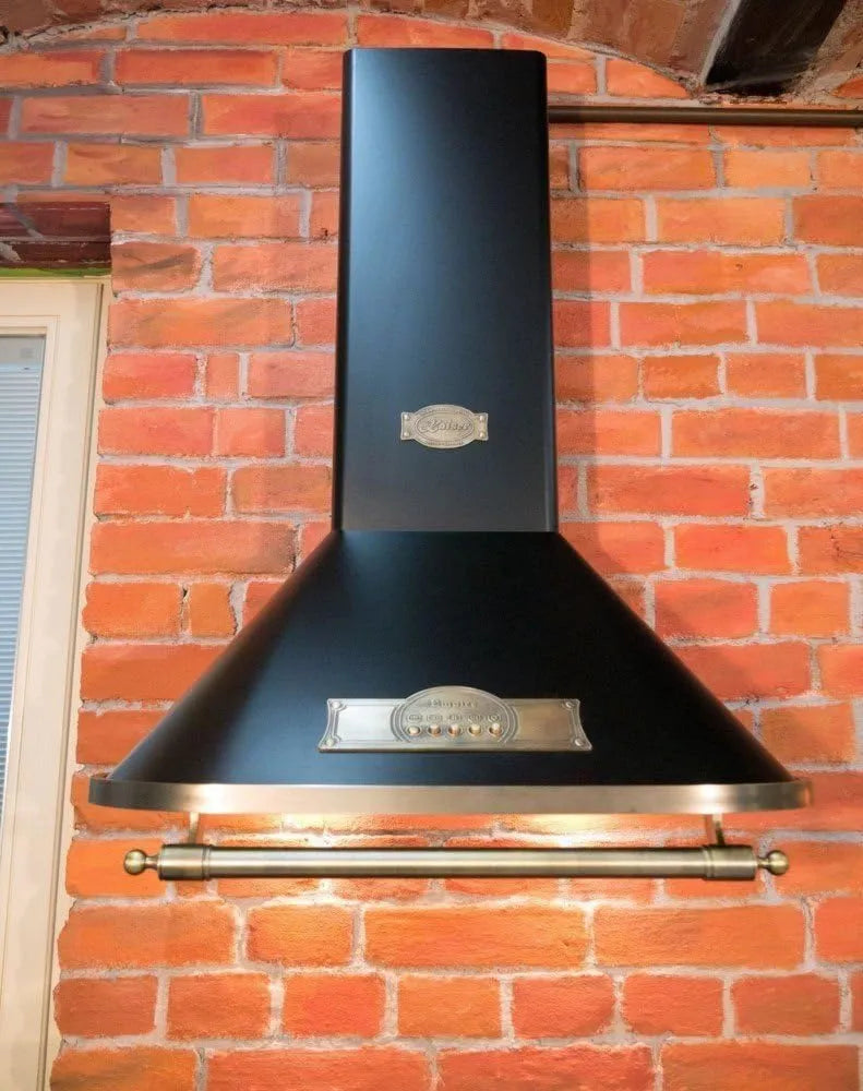 Kaiser okap kuchenny, 60 cm, 910 m3 / h, instalacja ścienna, czarny, seria Okap ścienny Model Empire, Nowy z producentem Luxe m3/h