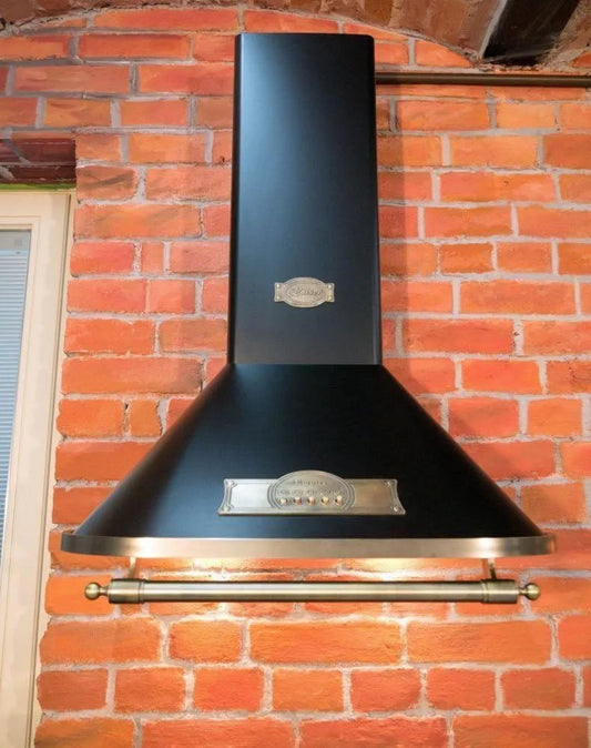 Kaiser okap kuchenny, 60 cm, 910 m3 / h, instalacja ścienna, czarny, seria Okap ścienny Model Empire, Nowy z producentem Luxe m3/h