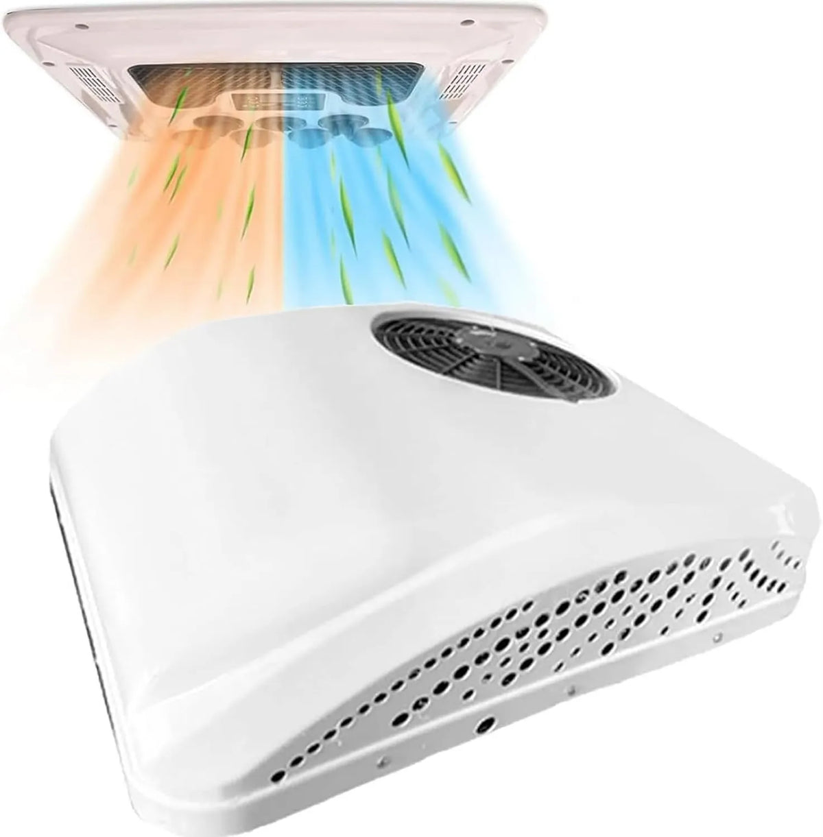 DPQYJPP, Klimatyzator 12 v / 24 v / 48 v / 60 v / 72 v / 220 v biały- 24 v, 12 V, kemping, biały 12 v/24 v/48 v/60 v/72 v/220 v biały-24 v