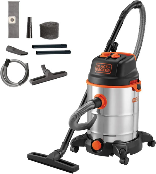 BLACK+DECKER, czarny+DECKER czarny+DECKER czarny+DECKER czarny+DECKER Czarny + Decker BXVC30XTDE Odkurzacz, 30 l, 1600 W, czarny