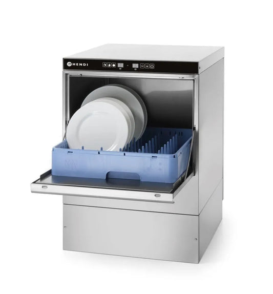 HENDI, Pralka, 50x50 cm, 3600 W, 230 V, przemysłowa, nierdzewna stal, 570x600x, 830 mm, z elektronicznym sterowaniem, płyty pralki