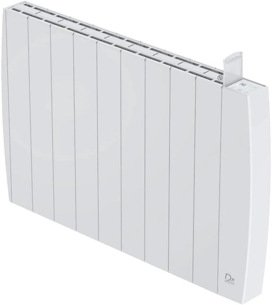 Drexon grzejnik elektryczny, Elektryczna grzejnik, 82, 2 x 9 x 58 cm, 2000 W, zamek, WiFi, aplikacja, termostat, LCD ekran, biały, IP24