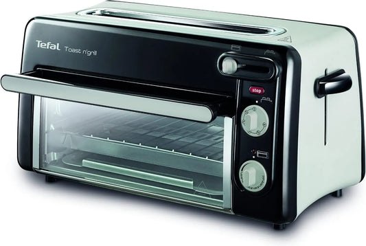 Tefal, Elektryczny piec pizzy, grill, stal nierdzewna, Szybkie gotowanie bez podgrzewania do 210°C, Ciepłe i gotować pizze lub ciasta