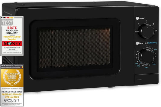 Exquisit, Wyśmienita mikrofalówka J17-3, 20 l, 700 W, 5 programów, do zabudowy, minutnik