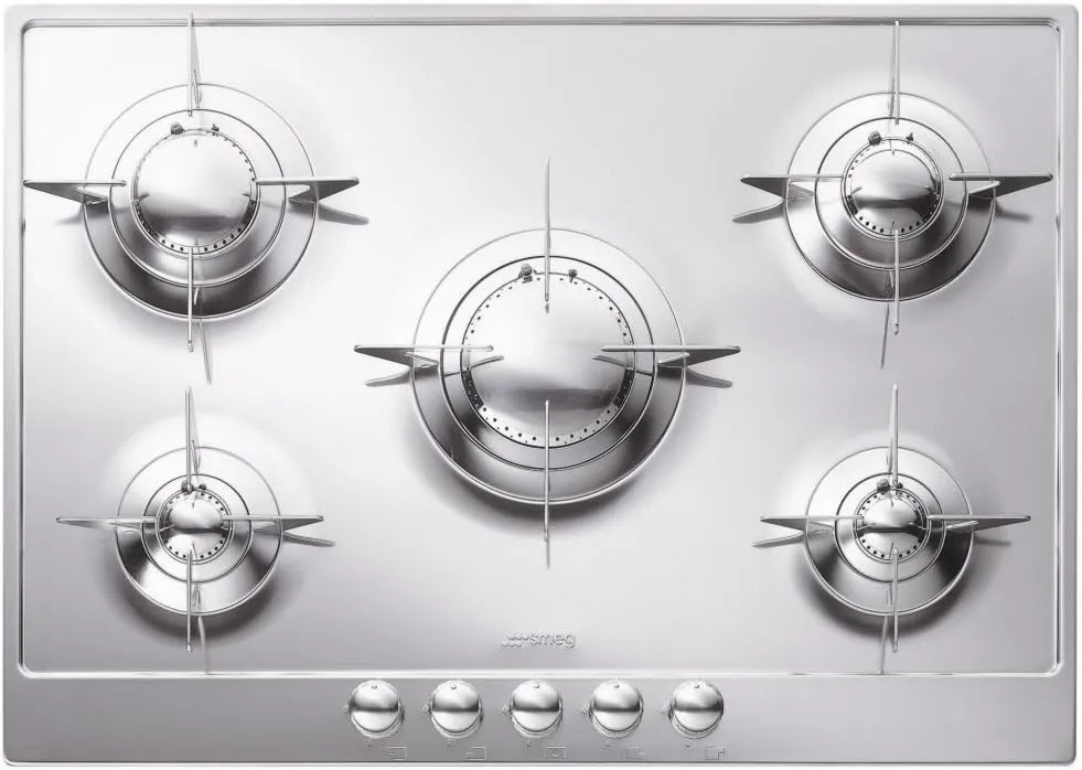 Smeg P705ES płyta gazowa, 2,3 kW, 1,05 kW, 3,5 kW, palniki gazowe z regulacją płomienia