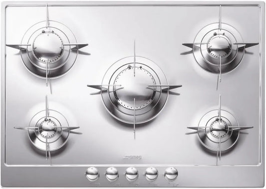Smeg P705ES płyta gazowa, 2,3 kW, 1,05 kW, 3,5 kW, palniki gazowe z regulacją płomienia