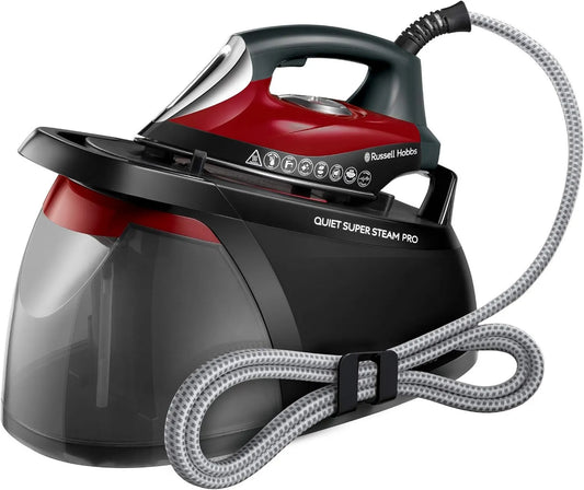 Russell Hobbs żelazko parowe, Cichy Superteam Pro, para Iron, 2750 W, Ciśnienie 8 bar, 315 g strumień pary, Silencer & Potężny, Technologia temperatury