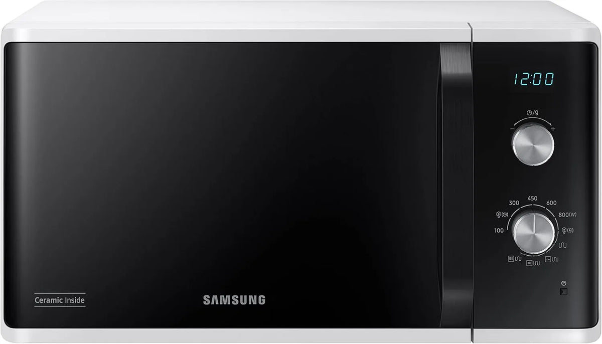 Samsung kuchenka mikrofalowa, MG23K3614AW / ET 39P, 23 l, 800 / 1100 W, grill, rozmrażanie, mikrofalówka, biały, Podwójny wybieranie MG23K3614AW / ET, bezpłatna instalacja MG23K3614AW/ET