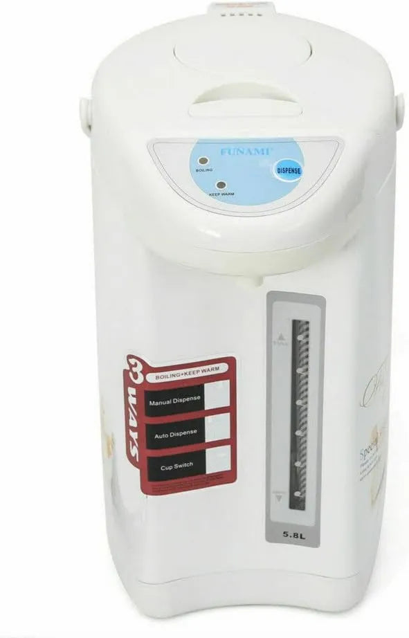 Futchoy, Dyspensor, 4 l, 750 W, stal nierdzewna, biała, do szkoły