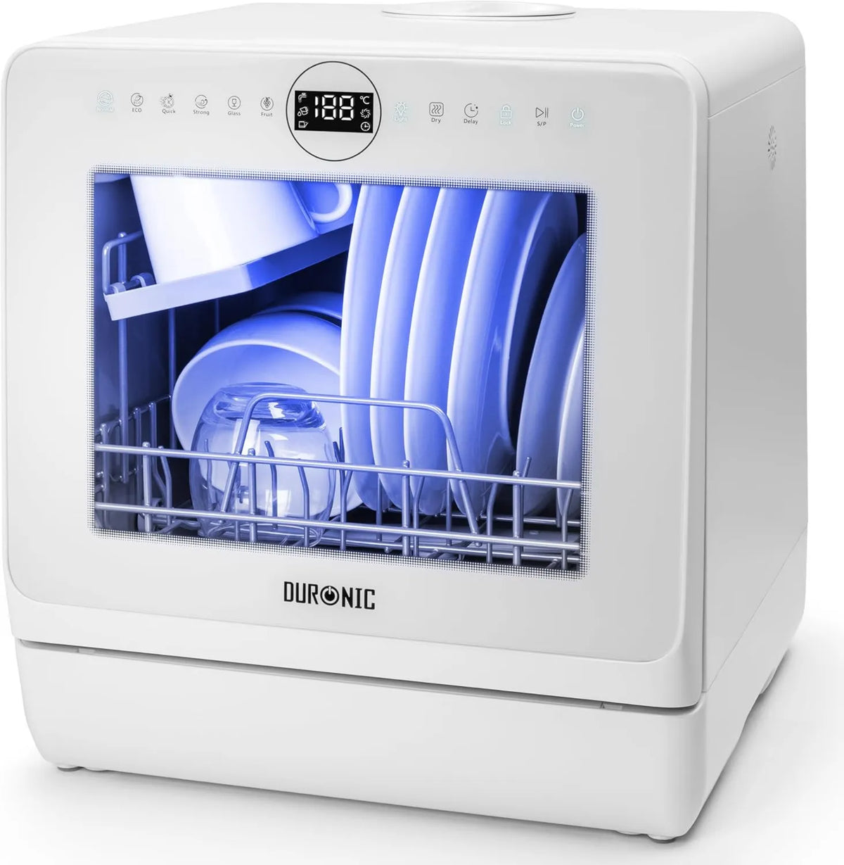 Duronic zmywarka wolnostojąca, Zmywarka DW5, 950 W, 6 programów, DW5 WE Możliwość zmywarki 950 W Kontrowersyjna zmywarka