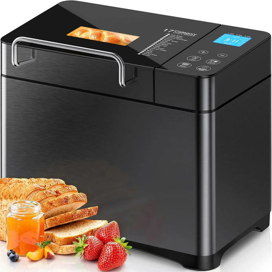 KEEPEEZ, Chleb, 710 W, 17 programów, Chleb maszyny, dotyk, stal nierdzewna, 1 kg mata do pieczenia ze stali nierdzewnej