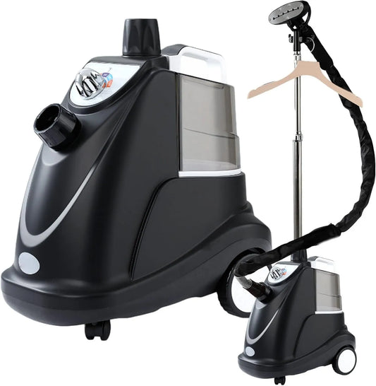 CQLXZ parownica do ubrań, wyposażony w duży zbiornik wodny 3.8 l, szybkie usuwanie Rids for All Fabrics, Profesjonalny Vapor Pionowy Defraighter 2000 W