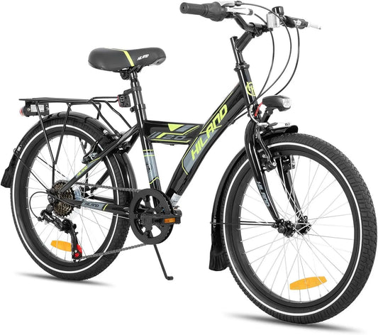 Rower, 135 cm, Hiland 16/18/20' rower górski dla dzieci MTB dla chłopców i dziewczynek od 4, kolor czarny/biały