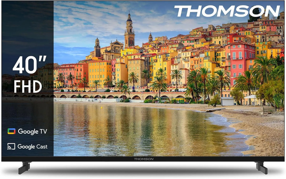 THOMSON telewizor, Google 40FG2S14 Smart TV, 40 cali, TV, Dźwięk Dolby, HDMI, WiFi, Bluetooth, Full HD, Trójwymiarowy Tuner, Dolby Audio, 101 cm, CI +, Panel
