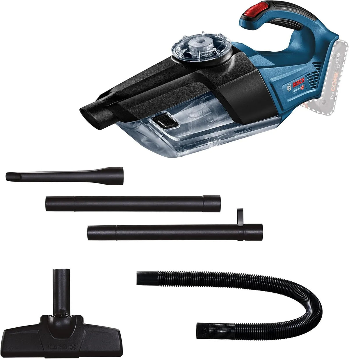 Bosch Professional, Bosch profesjonalny Bosch GAS 18 V 18 V-1 Odkurzacz, 1 l, 18 V, objętość kontenera 1 l