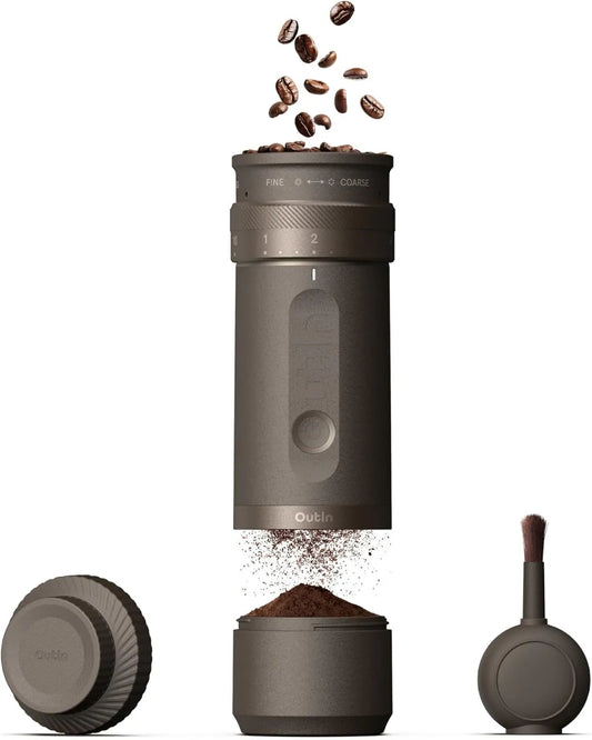 OutIn, Mill, filtr, młyn do ziaren kawy, USB, do espresso i filtra kawy