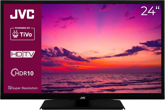 LT-24VH5455 telewizor Smart TV, 60 cm, JVC TiVo 24' Smart TV TV TV, potrójny tuer, 6 miesięcy HD+ w zestawie